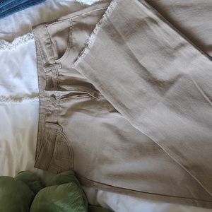 Khaki jean pants